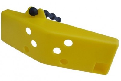 Футляр защитный на ножи для ледобура 100 мм желтый