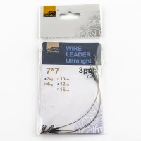 186593 Поводок CAIMAN Wire Leader Ultralait (3 шт в упак) 7*7, 12 см, 3 кг