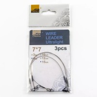186597 Поводок CAIMAN Wire Leader Ultralait (3 шт в упак) 7*7, 15 см, 4 кг